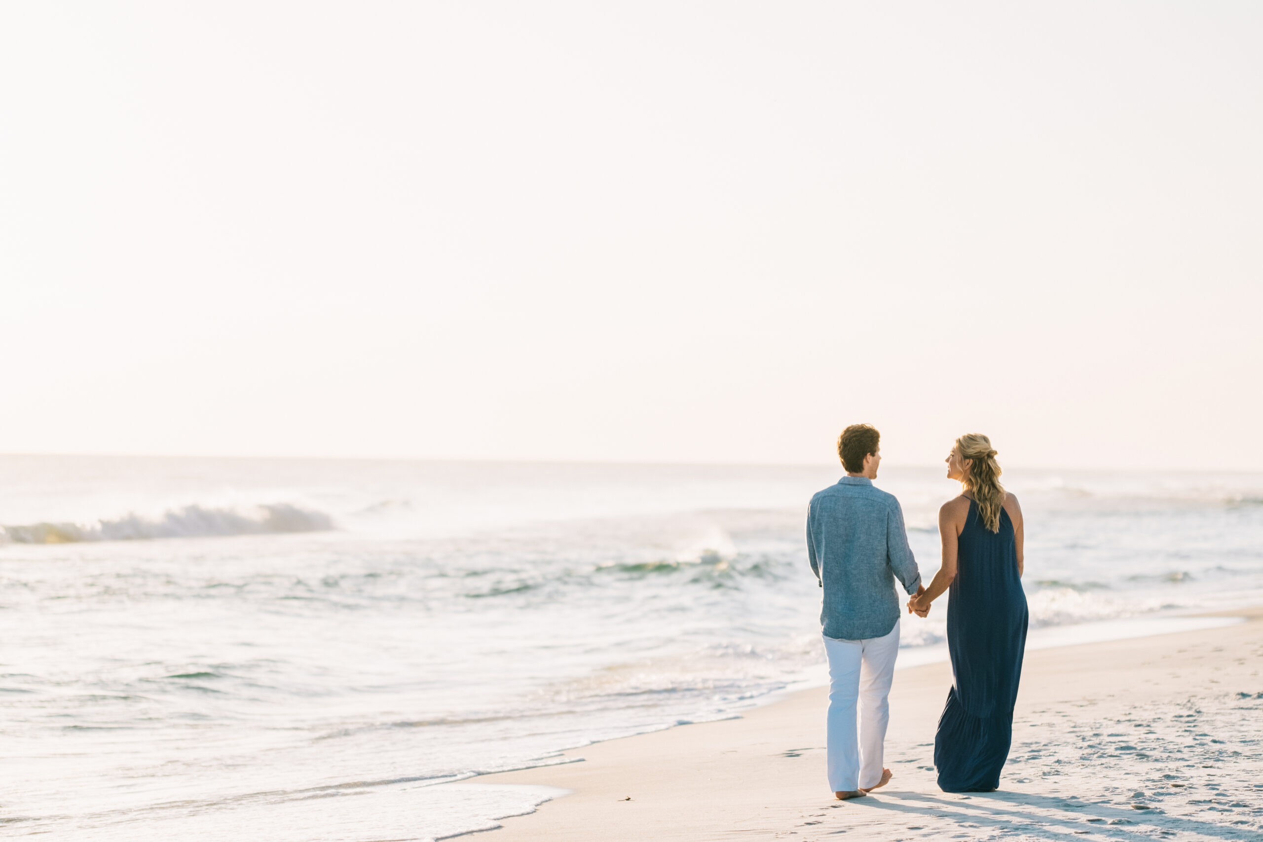 Picture of the couple on the beach